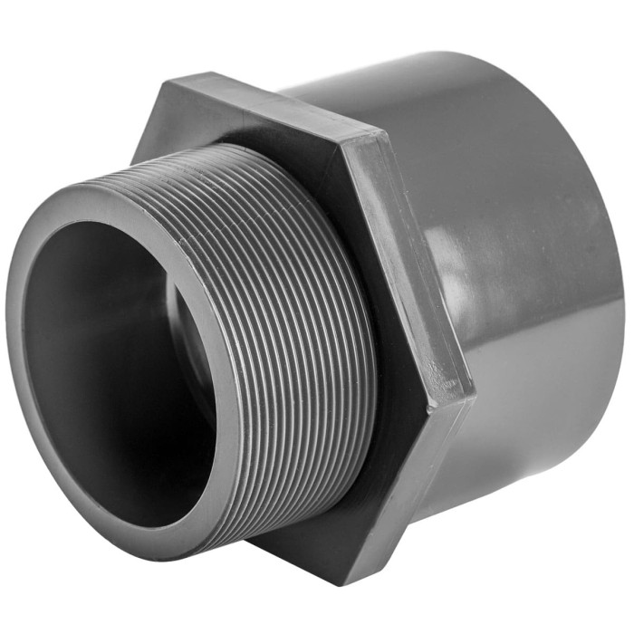 Муфта ПВХ Aquaviva з зовнішньою різьбою, d63х2"