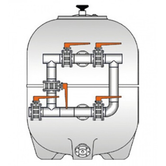 Пятикрановая обвязка Hayward HCB634UN, 63 мм