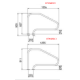 Поручень Flexinox 87168019 для римських сходів FX-01 (1255 мм, анкер, AISI-316L)