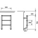 Сходи для басейну Flexinox Two-Pieces Electropolished (3 сходинки), AISI-316L (нижня частина)