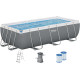 Каркасный прямоугольный бассейн Bestway 56441 (404х201х100 см) с картриджным фильтром и лестницей