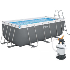 Каркасный бассейн Bestway 56457 (412х201х122 см) с песочным фильтром и лестницей