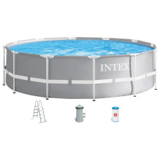 Каркасный бассейн Intex 26716 Premium (366х99 см) с картриджным фильтром и лестницей