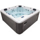 СПА-бассейн Aquajoy Santorini (220х220х95 см), Серебристо-белый мрамор