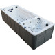 Плавальний SPA басейн Aquajoy Equilibrium (580х220х150 см), Сріблясто-білий мармур