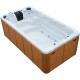 Плавальний СПА-басейн Aquajoy Wave (430х225х150 см), Сріблясто-білий мармур