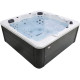 СПА-басейн Aquajoy Borneo (230х230х96 см), Сріблясто-білий мармур