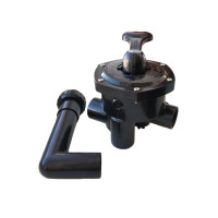 Кран шестиходовой Emaux MPV03 (88280811B), (1.5", боковое подключение)