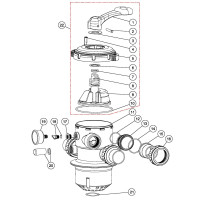 Кран шестиходовой MPV07 T/MFV серии (1.5'', верхнее подключение, без муфт)