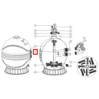 Дюзовая коробка в комп-ке с трубой для Emaux MFS27A 89012604