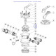 Клапан поворотный Emaux крана MPV-03 1.5" Valve Rotor 1021001