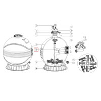 Дюзовая коробка-корзина с трубой для фильтров Emaux MFS31