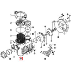 Корпус насоса Hayward KPR HCP3600 (500100100023)