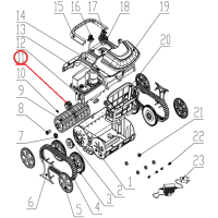 Привод к пылесосу Wybotics WY200, (Driving gear №11/WY200)