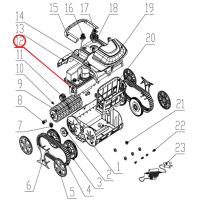 Привідний механізм і акумулятор до пилососа Wybotics WY200, (Driving & battery kit №12)