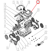 Верхня кришка до пилососа Wybotics WY200, (Top cover №19/WY200)