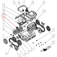 Привідна шестерня до пилососа Wybotics Osprey 700, WY200, (№11 S.WY3312Pro.027)
