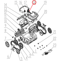 Водовыпуск к пылесосу Wybotics WY200, (Water outlet№18/WY200)