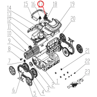 Комплект кнопок к пылесосу Wybotics WY200, (Button kit №17/WY200)