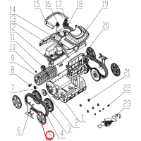 Ковпак колеса до пилососа Wybotics WY200, (Wheel cover№5)