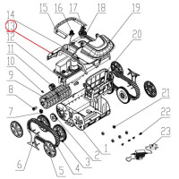 Герметичный блок датчика к пылесосу Wybotics WY200 (B.WYBOT S1.05.002)