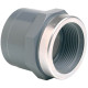 Муфта ПВХ Effast RGRMAR020B перехідна, з металічним кільцем d20x1/2"