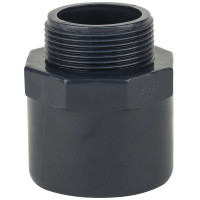 Муфта ПВХ Era USM00163/50 редукционная, с наружной резьбой d63/50x1-1/2"