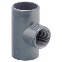 Трійник перехідний 90° ПВХ Hidroten 1002243, BP, d75 мм, 1 1/4"