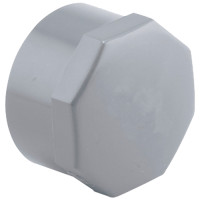 Заглушка ПВХ Hidroten ВР 1002547, с уплотн. кольцом, d3"