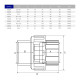 Муфта розбірна ПВХ Hidroten ВР 1002036, перехідна, d4"-110 мм