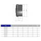 Заглушка ПВХ Effast RERTAE050F с наружной резьбой d1-1/2"