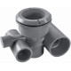 Прохід Emaux EM0031 під гідромасажну форсунку, Dark Grey