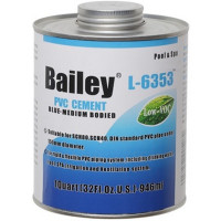 Клей для труб ПВХ Bailey L-6353 118 мл, синий