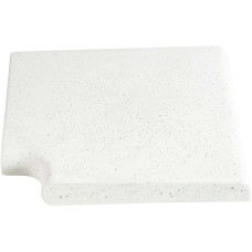 Угловой копинговый камень Aquazone Tuff 250x300x50-25 мм, белый (пористый)