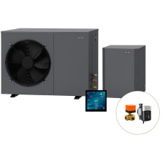 Інверторний тепловий насос для дому Aquajoy Comfort 13 (13 кВт), циркуляційний насос + триходовий клапан