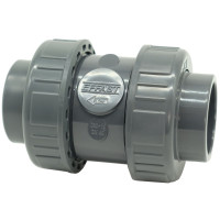Обратный клапан ПВХ Effast CERCBE063G шаровый, с внутренней резьбой 2" и уплотнением EPDM, d63